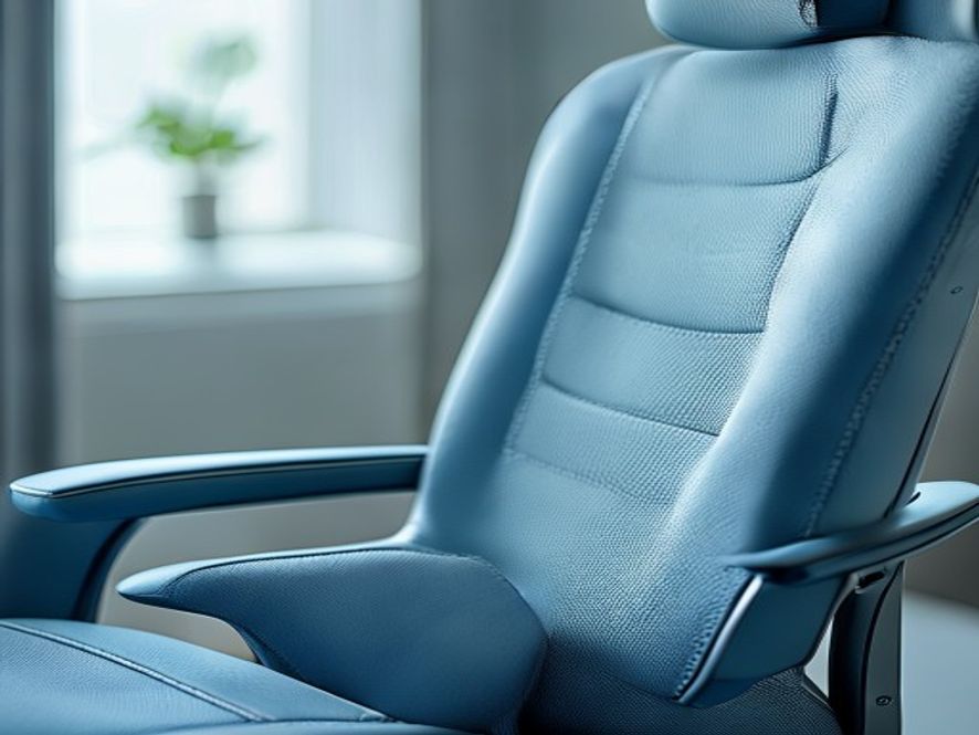 Ergonomisk kontorstol korrekt indstillet